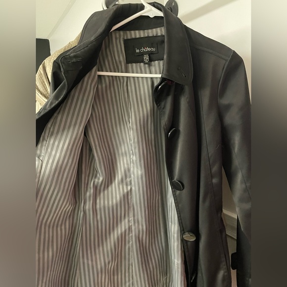 Long black ale Chateau rain coat - Picture 2 of 3
